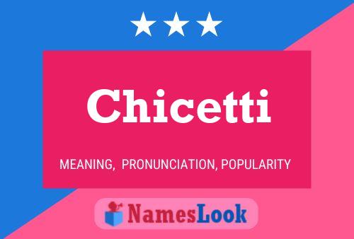 Chicetti Name Poster