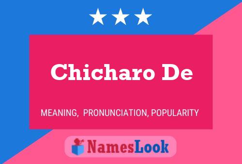 Chicharo De Name Poster