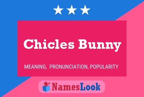 Chicles Bunny Name Poster