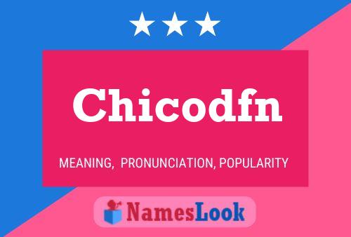 Chicodfn Name Poster