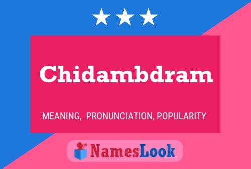 Chidambdram Name Poster