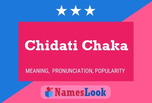 Chidati Chaka Name Poster