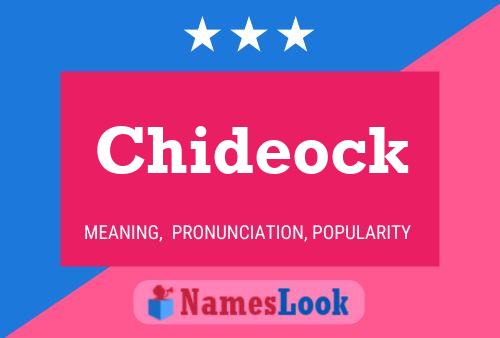 Chideock Name Poster