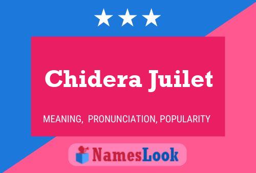 Chidera Juilet Name Poster