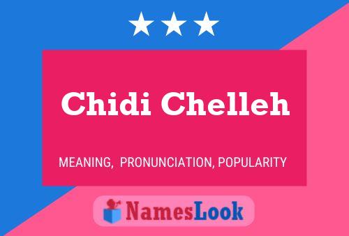 Chidi Chelleh Name Poster