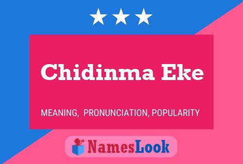 Chidinma Eke Name Poster