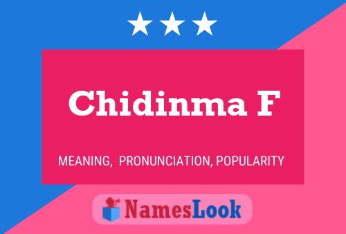 Chidinma F Name Poster