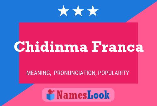 Chidinma Franca Name Poster