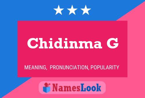 Chidinma G Name Poster