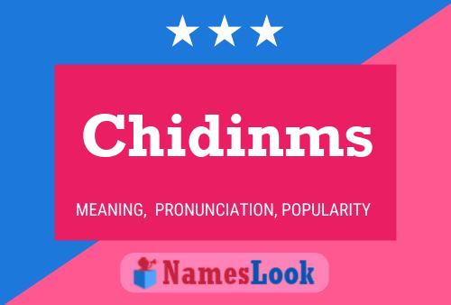 Chidinms Name Poster