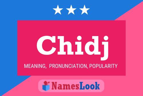 Chidj Name Poster