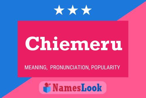 Chiemeru Name Poster