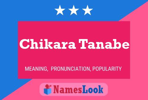 Chikara Tanabe Name Poster