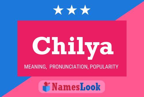 Chilya Name Poster