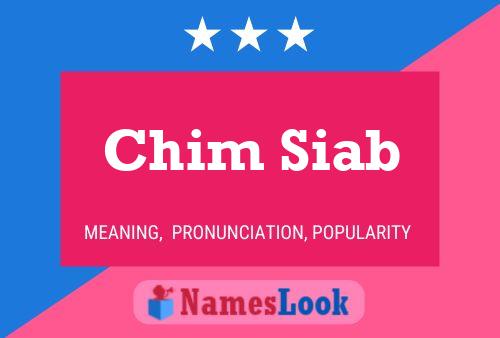 Chim Siab Name Poster