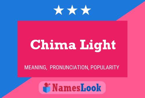 Chima Light Name Poster