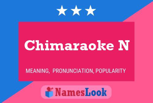 Chimaraoke N Name Poster