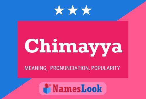 Chimayya Name Poster