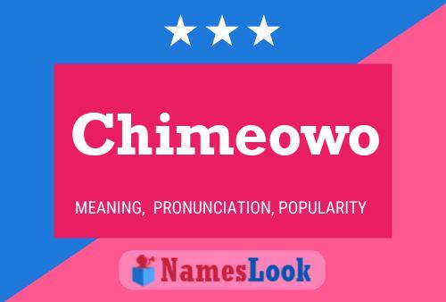 Chimeowo Name Poster