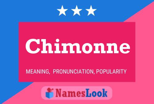 Chimonne Name Poster