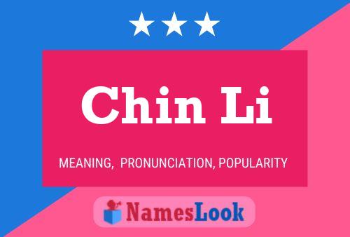 Chin Li Name Poster