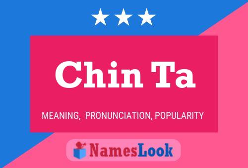 Chin Ta Name Poster