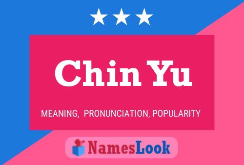 Chin Yu Name Poster