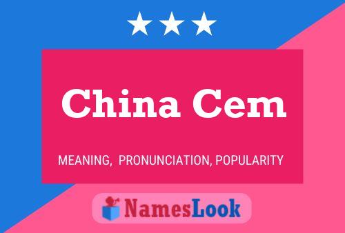 China Cem Name Poster