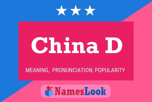 China D Name Poster