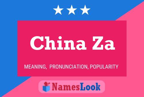 China Za Name Poster