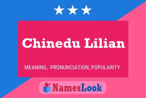 Chinedu Lilian Name Poster