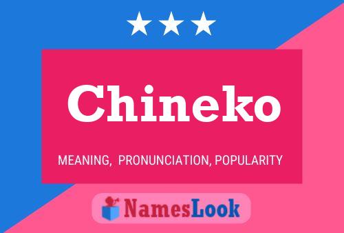 Chineko Name Poster