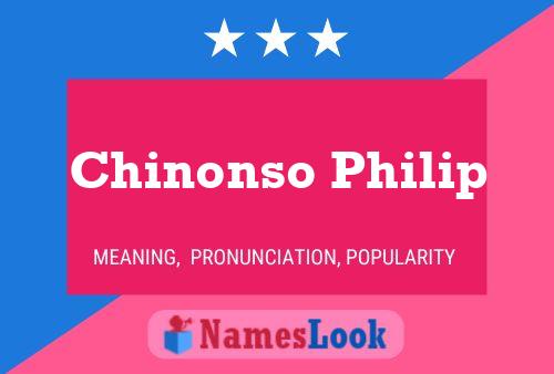 Chinonso Philip Name Poster