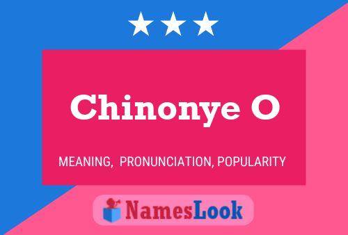 Chinonye O Name Poster