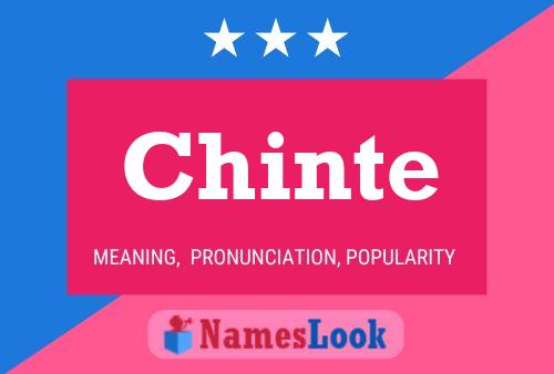 Chinte Name Poster