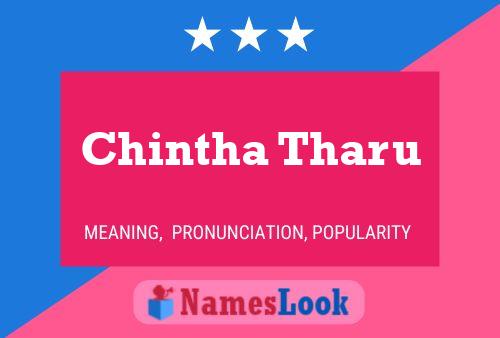 Chintha Tharu Name Poster