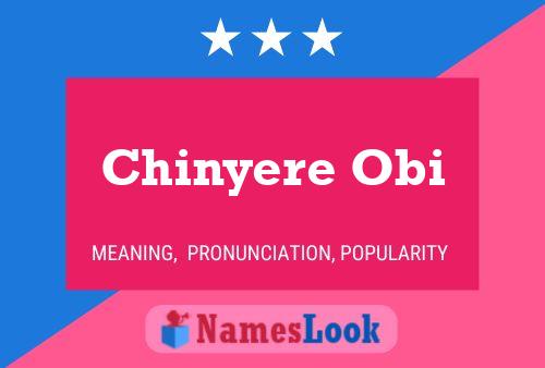 Chinyere Obi Name Poster