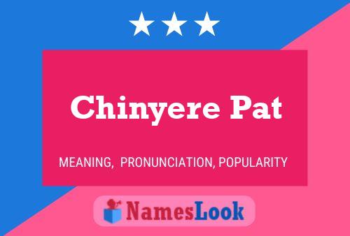 Chinyere Pat Name Poster