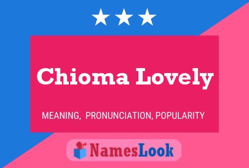 Chioma Lovely Name Poster