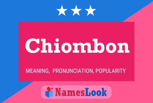 Chiombon Name Poster