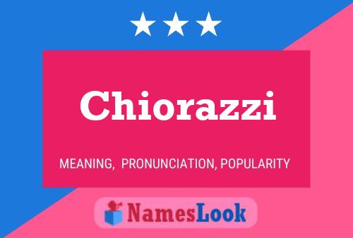 Chiorazzi Name Poster