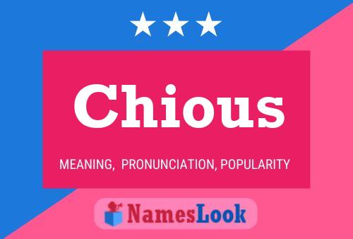 Chious Name Poster