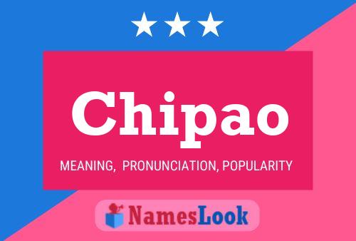 Chipao Name Poster