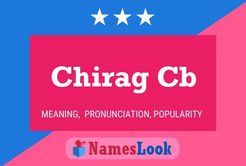 Chirag Cb Name Poster