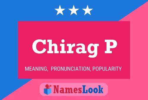 Chirag P Name Poster