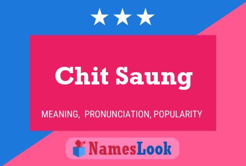 Chit Saung Name Poster