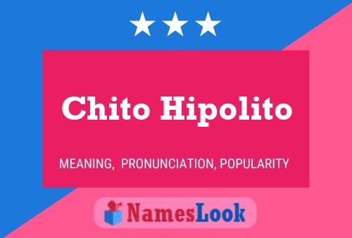 Chito Hipolito Name Poster