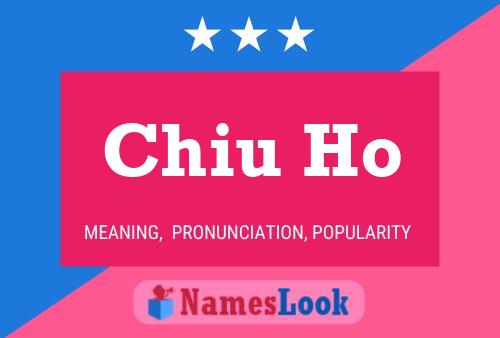 Chiu Ho Name Poster