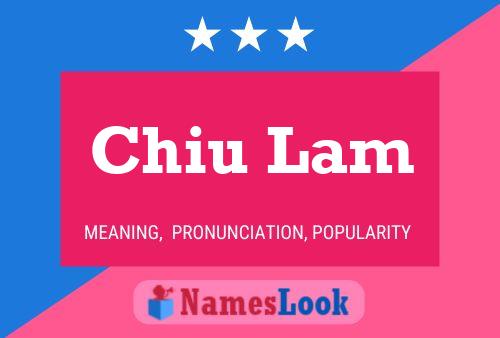 Chiu Lam Name Poster