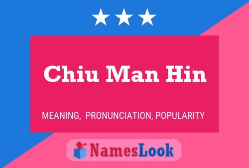 Chiu Man Hin Name Poster